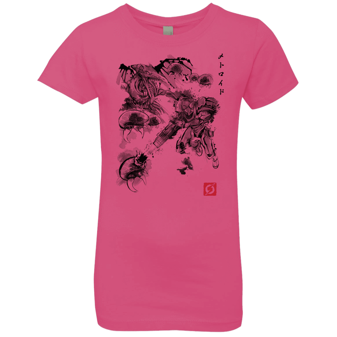 T-Shirts Hot Pink / YXS Attack of the space pirates Girls Premium T-Shirt