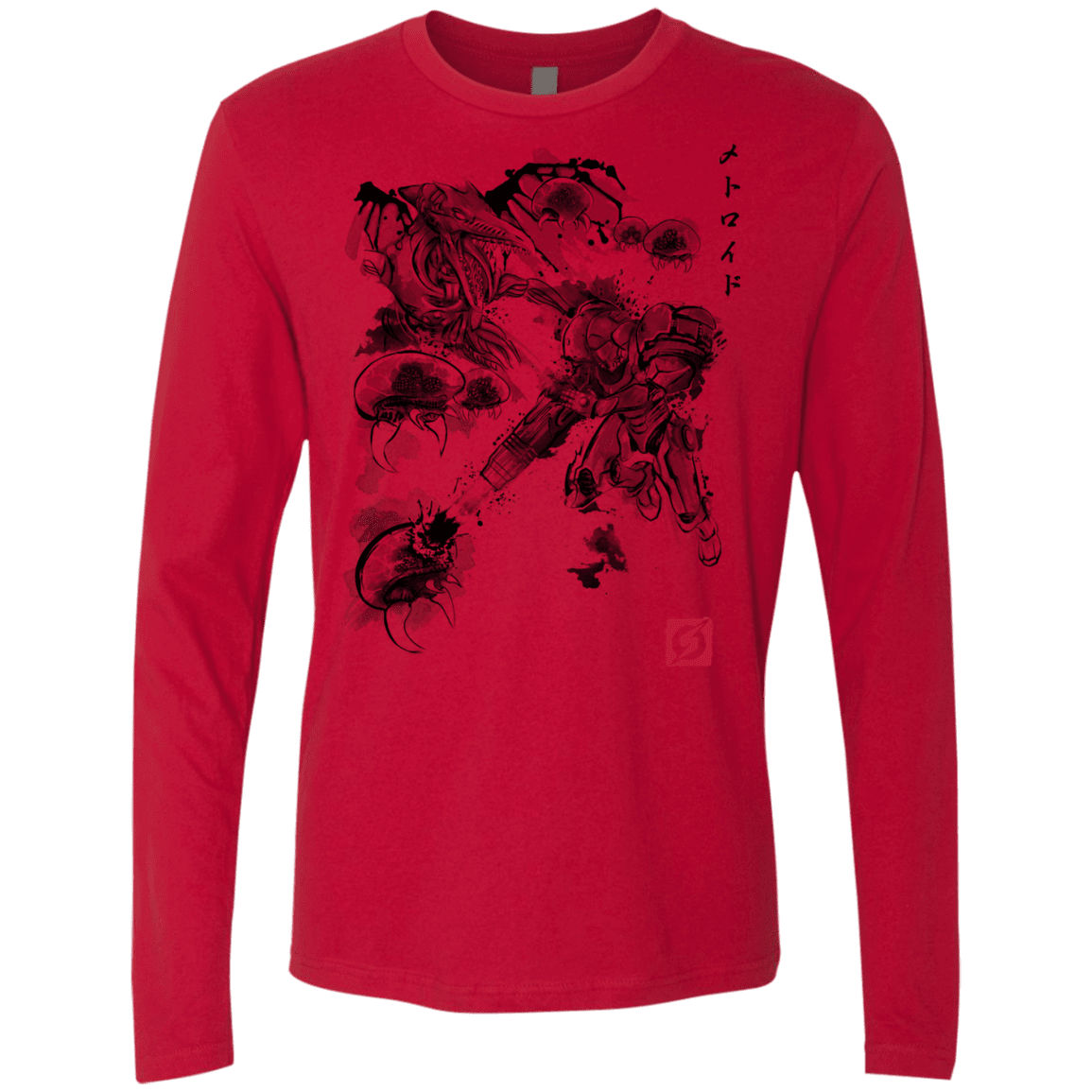 T-Shirts Red / Small Attack of the space pirates Men's Premium Long Sleeve