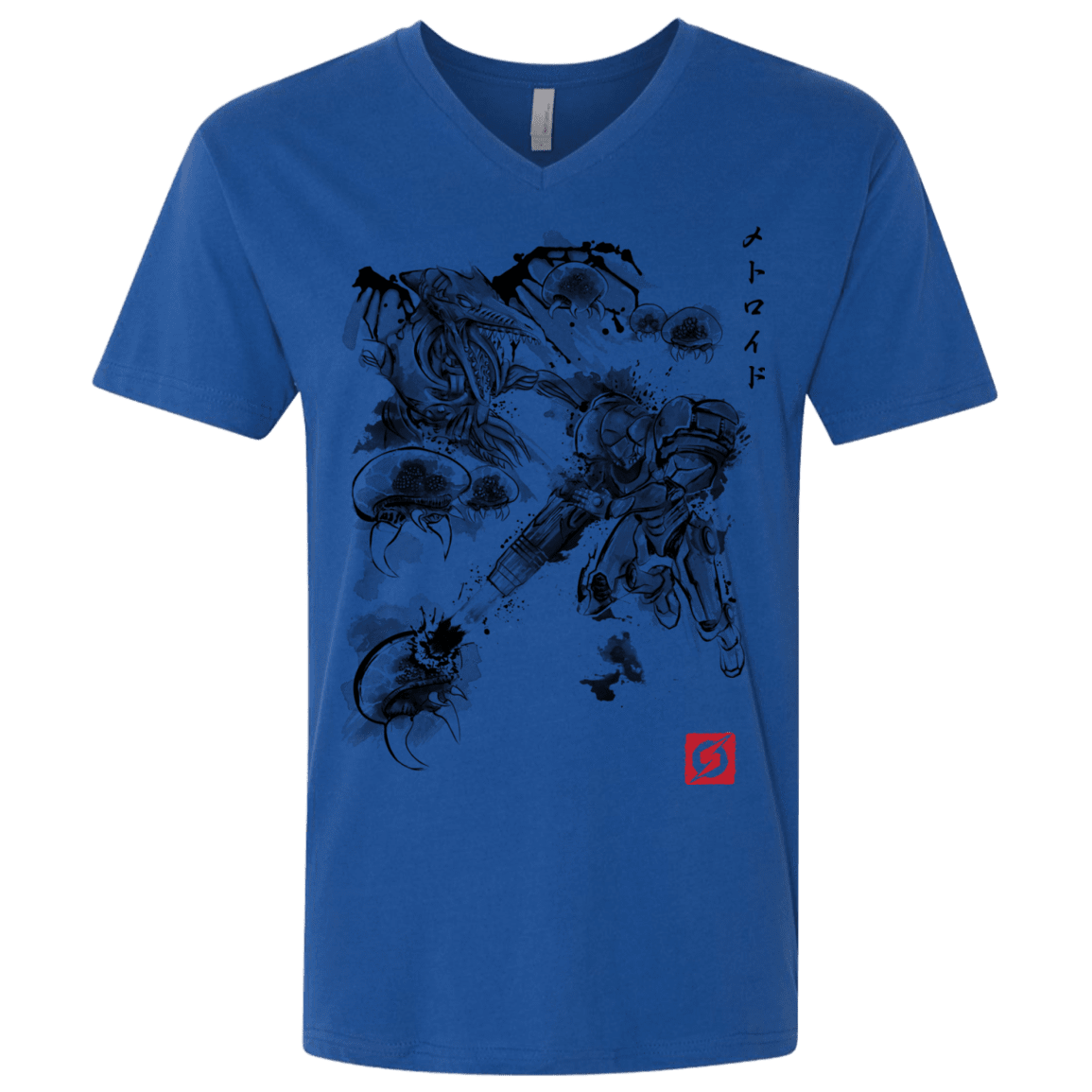 T-Shirts Royal / X-Small Attack of the space pirates Men's Premium V-Neck