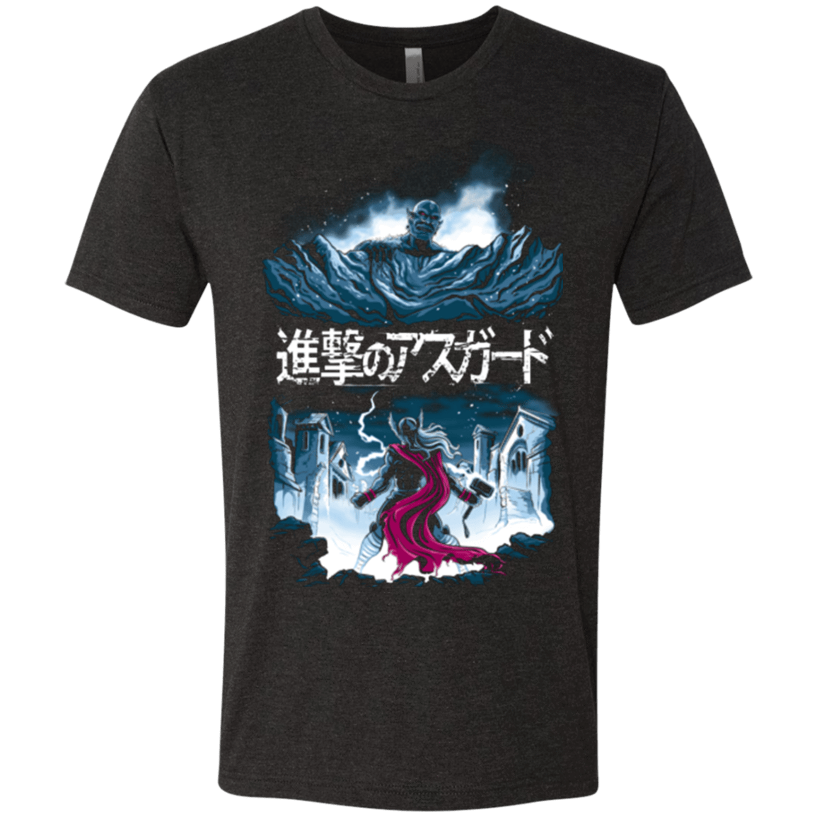 T-Shirts Vintage Black / Small Attack On Asgard Men's Triblend T-Shirt