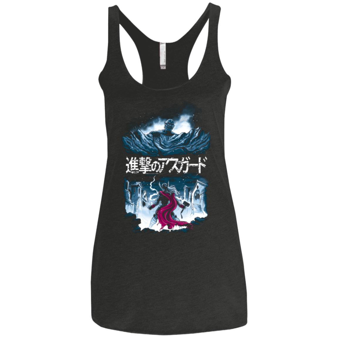 T-Shirts Vintage Black / X-Small Attack On Asgard Women's Triblend Racerback Tank