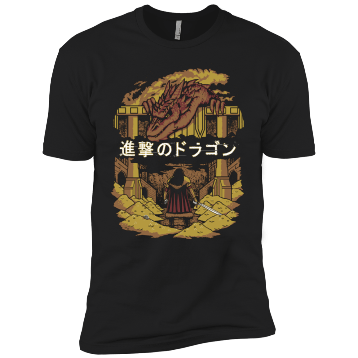 T-Shirts Black / YXS Attack on Dragon Boys Premium T-Shirt