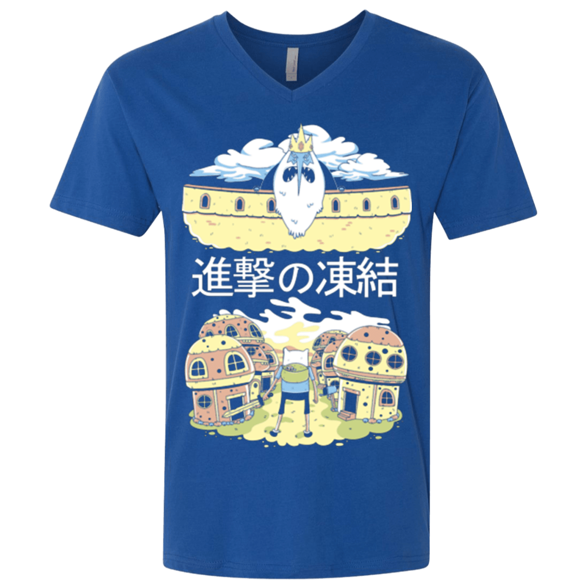 T-Shirts Royal / X-Small Attack on Freeze Men's Premium V-Neck