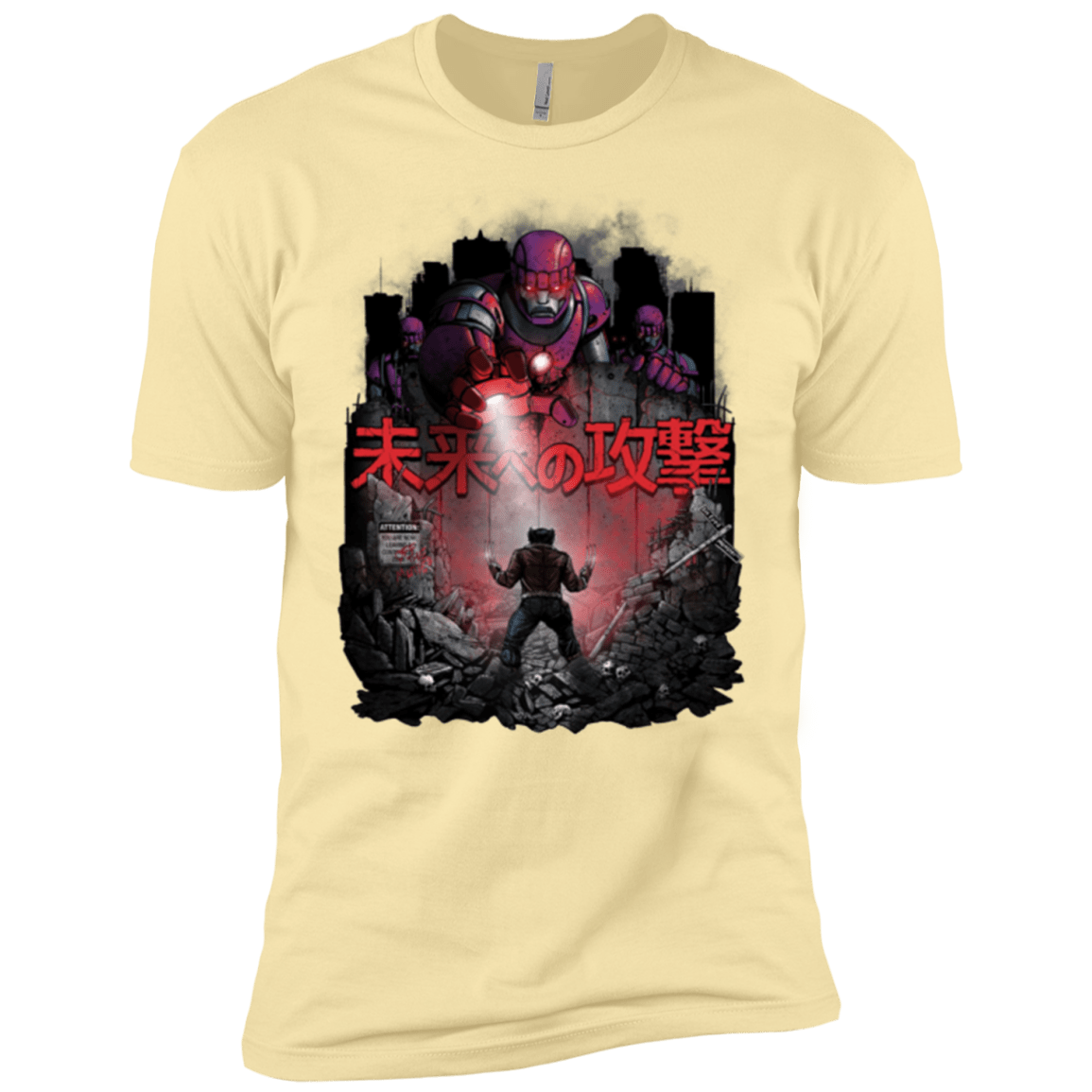 T-Shirts Banana Cream / X-Small Attack On The Future Men's Premium T-Shirt