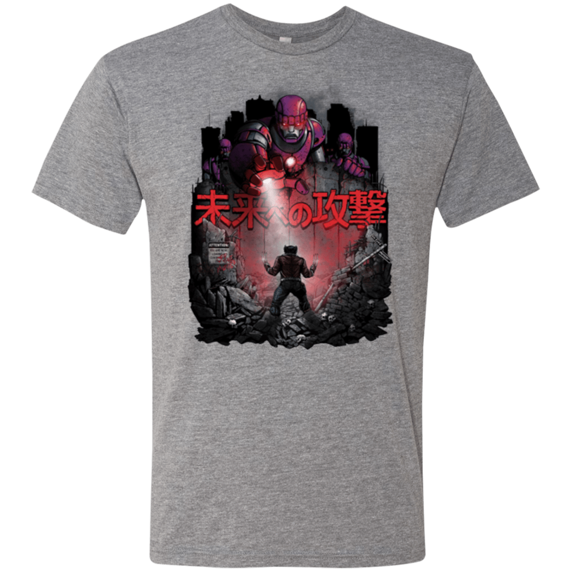 T-Shirts Premium Heather / Small Attack On The Future Men's Triblend T-Shirt