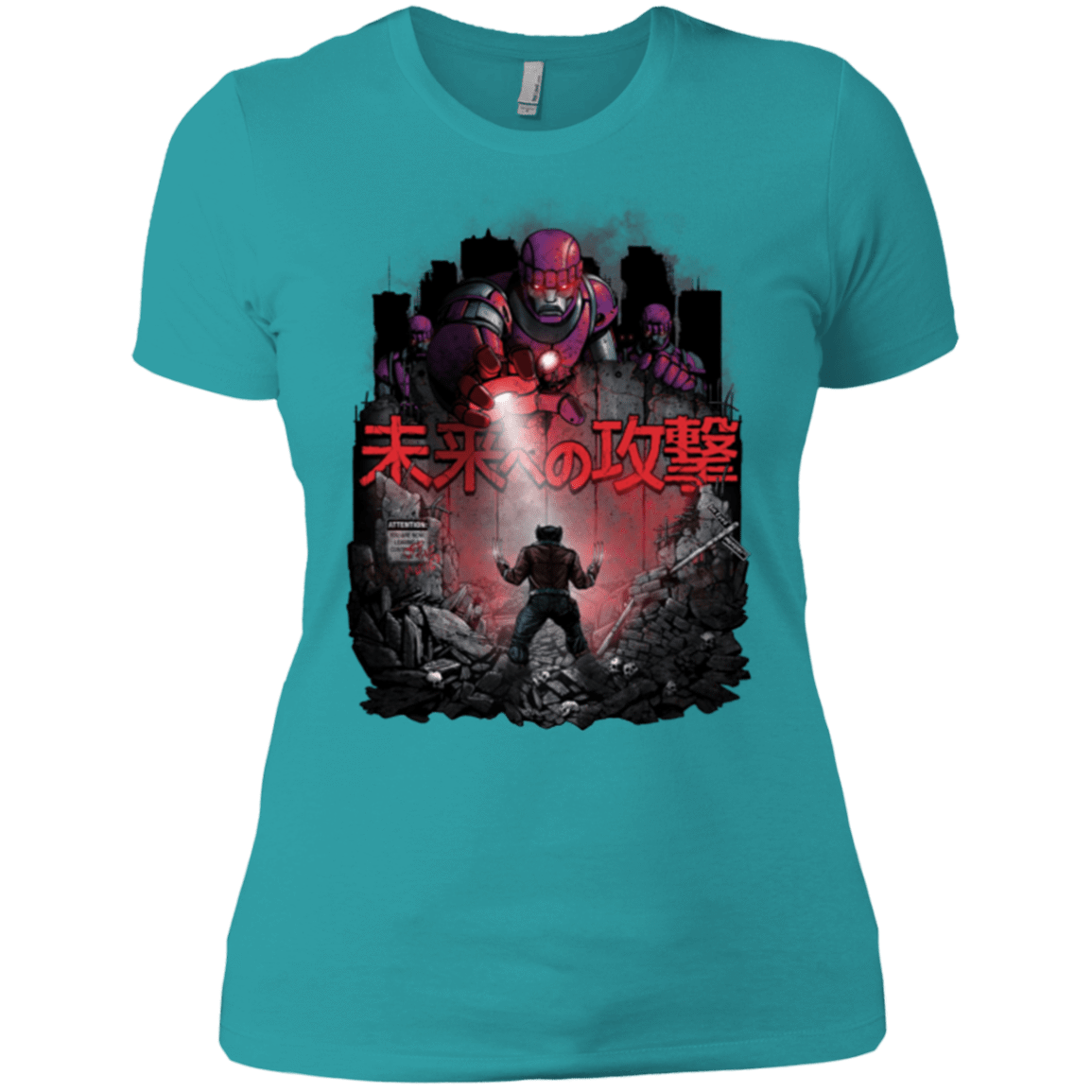 T-Shirts Tahiti Blue / X-Small Attack On The Future Women's Premium T-Shirt