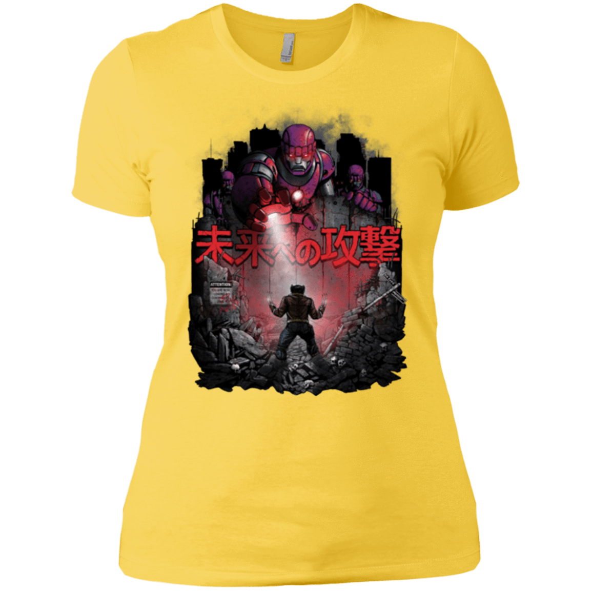T-Shirts Vibrant Yellow / X-Small Attack On The Future Women's Premium T-Shirt