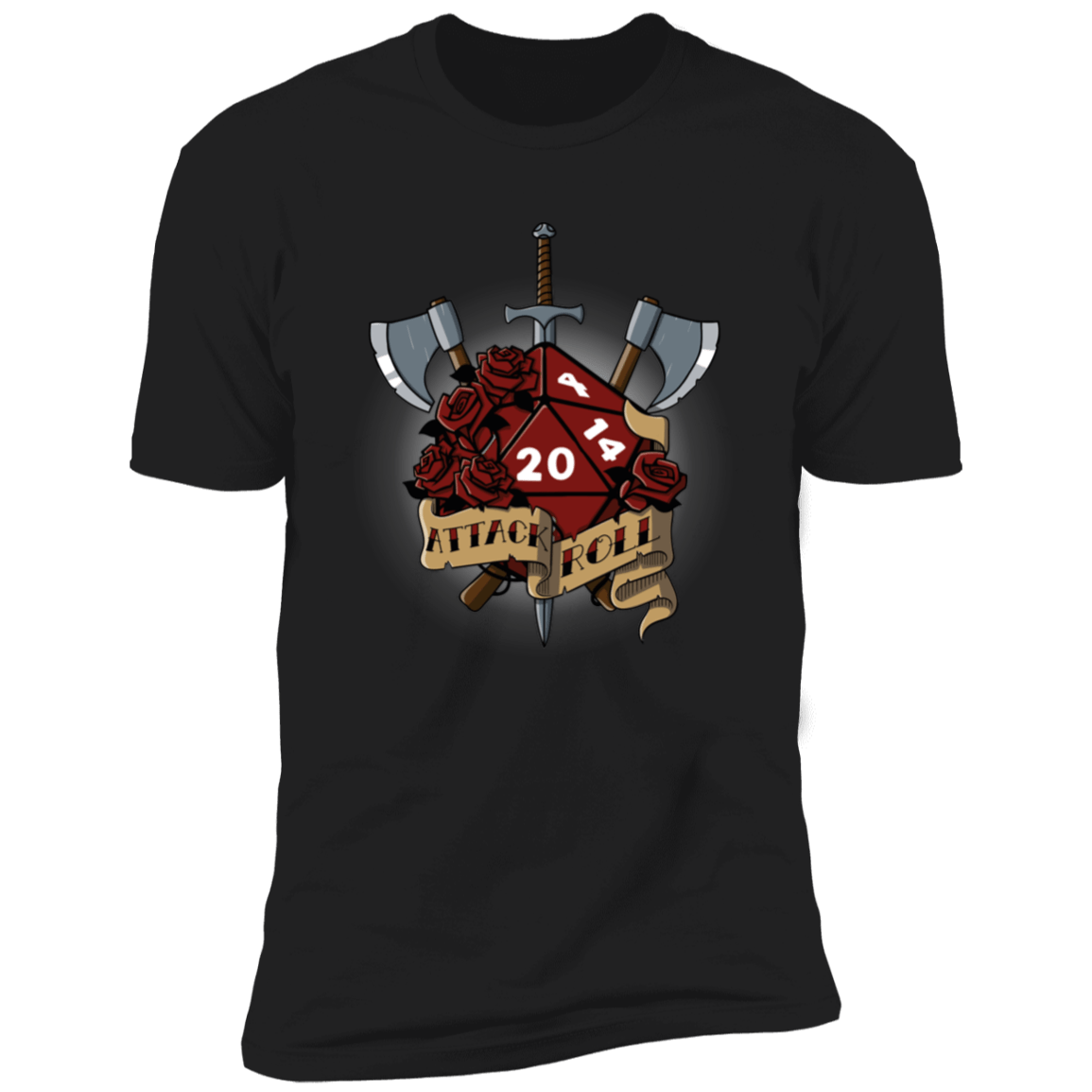 T-Shirts Black / X-Small Attack Roll Men's Premium T-Shirt