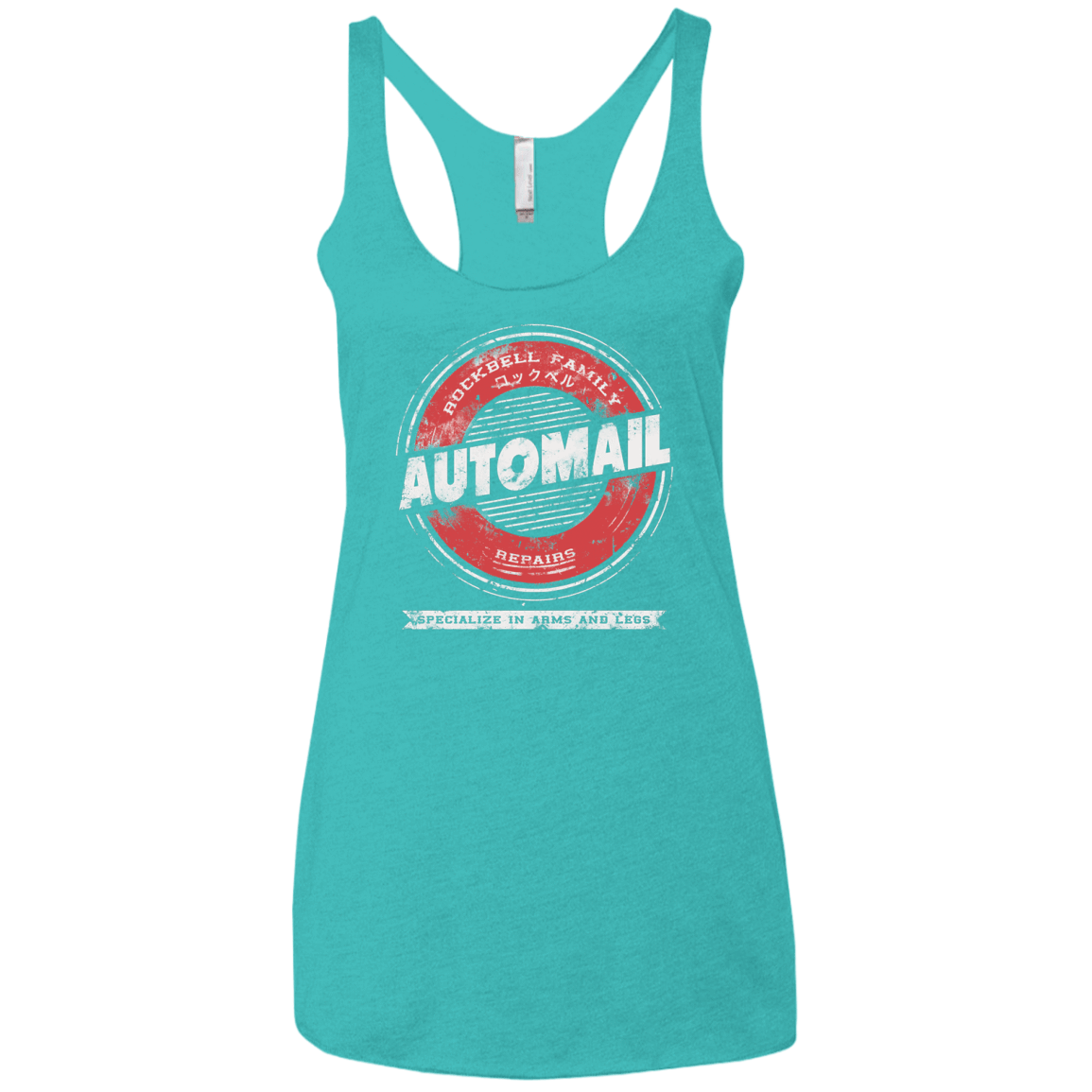 T-Shirts Tahiti Blue / X-Small Automail Women's Triblend Racerback Tank
