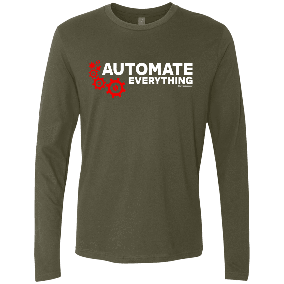 T-Shirts Military Green / Small Automate Everything Men's Premium Long Sleeve