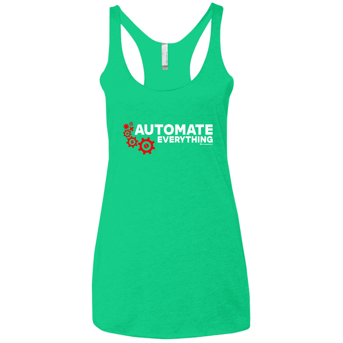 T-Shirts Envy / X-Small Automate Everything Women's Triblend Racerback Tank