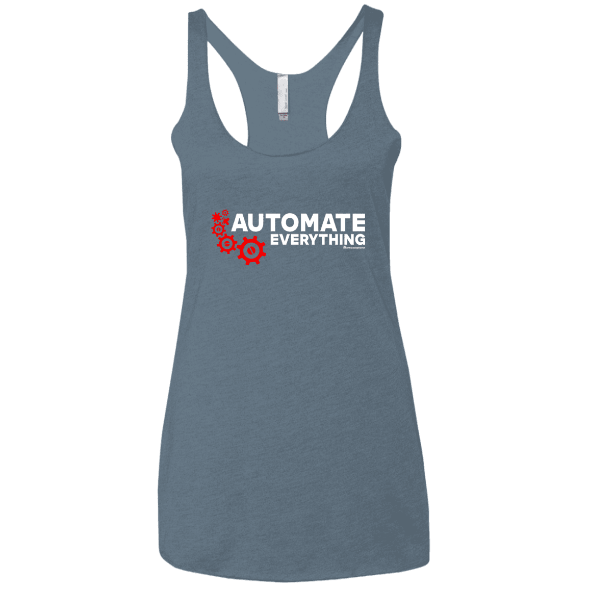 T-Shirts Indigo / X-Small Automate Everything Women's Triblend Racerback Tank