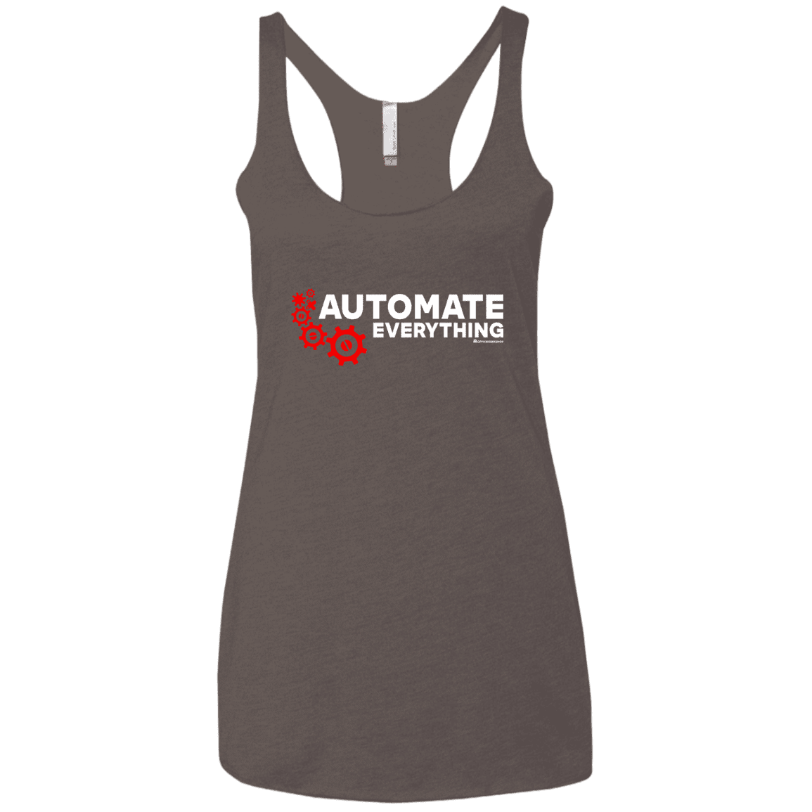 T-Shirts Macchiato / X-Small Automate Everything Women's Triblend Racerback Tank