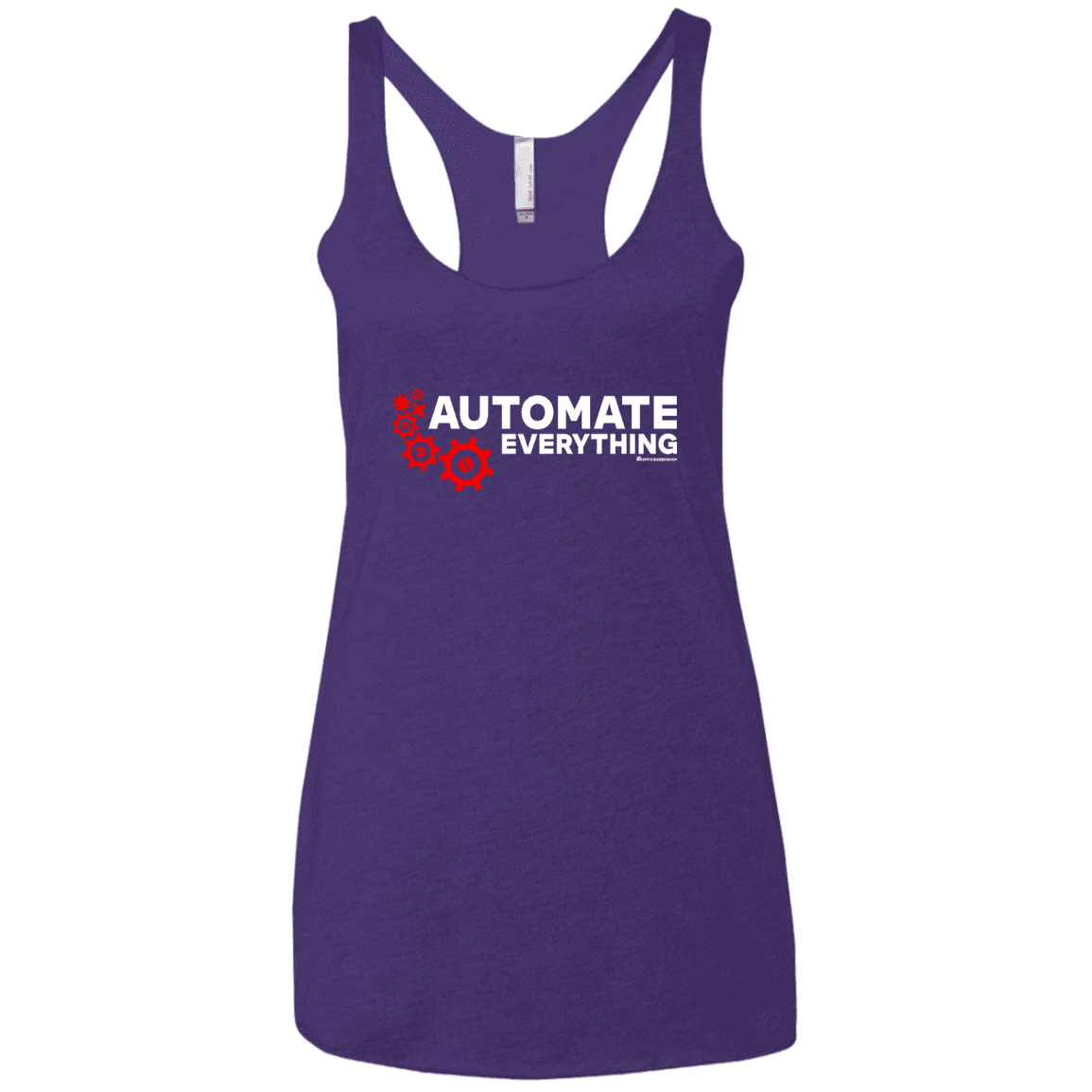 T-Shirts Purple Rush / X-Small Automate Everything Women's Triblend Racerback Tank