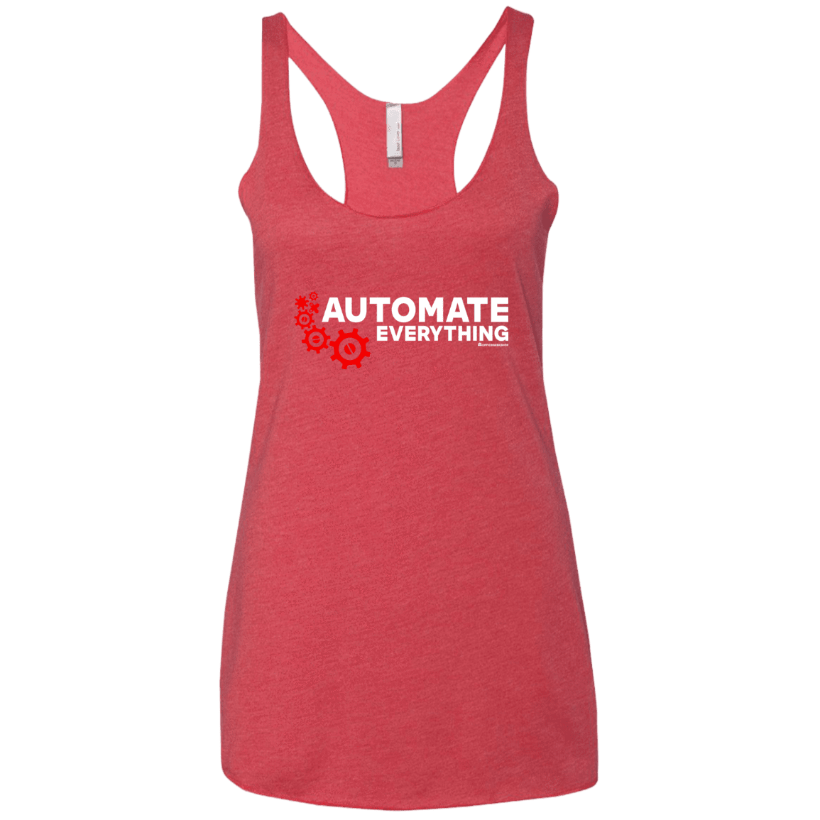 T-Shirts Vintage Red / X-Small Automate Everything Women's Triblend Racerback Tank
