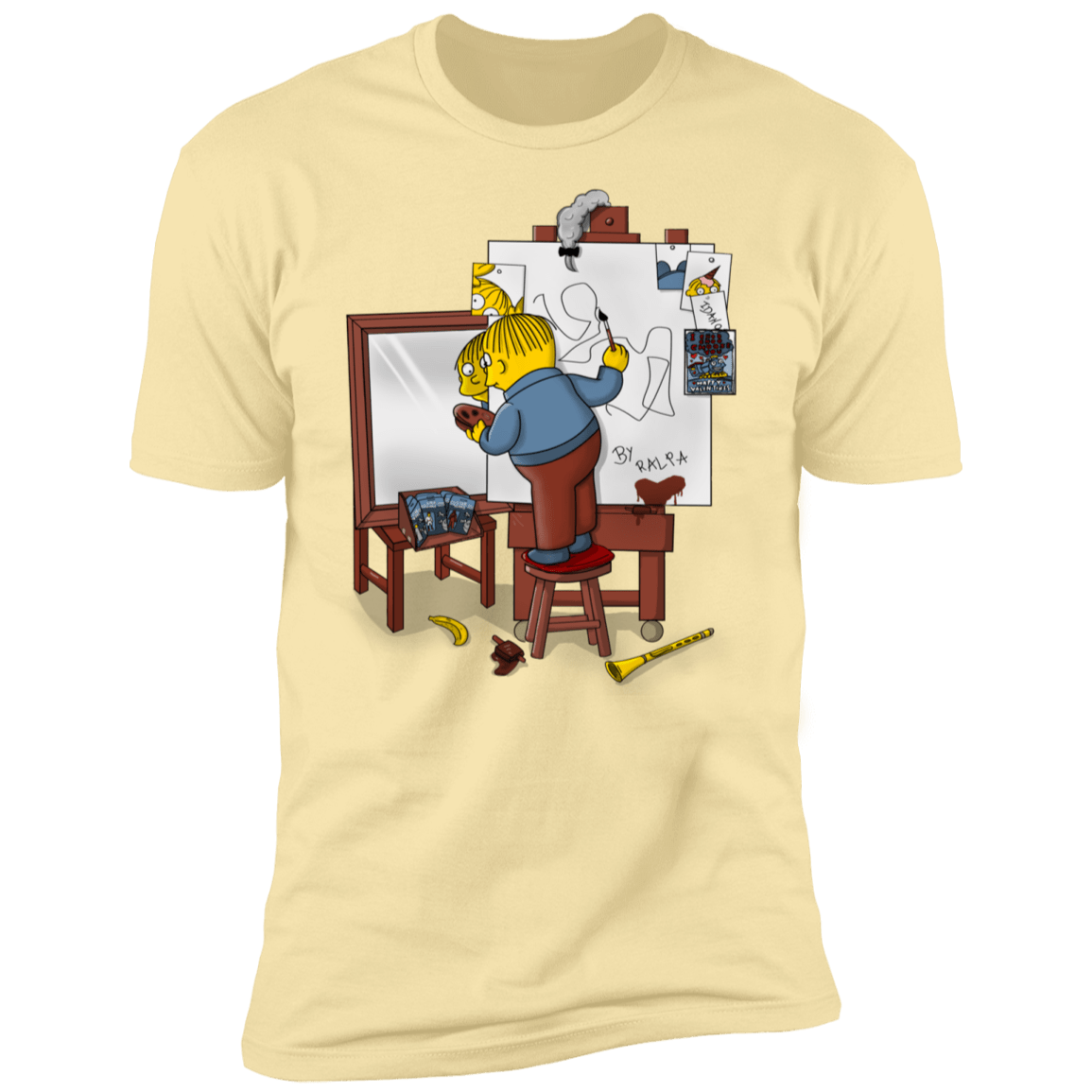 T-Shirts Banana Cream / S Autoretrato de Ralpha Men's Premium T-Shirt