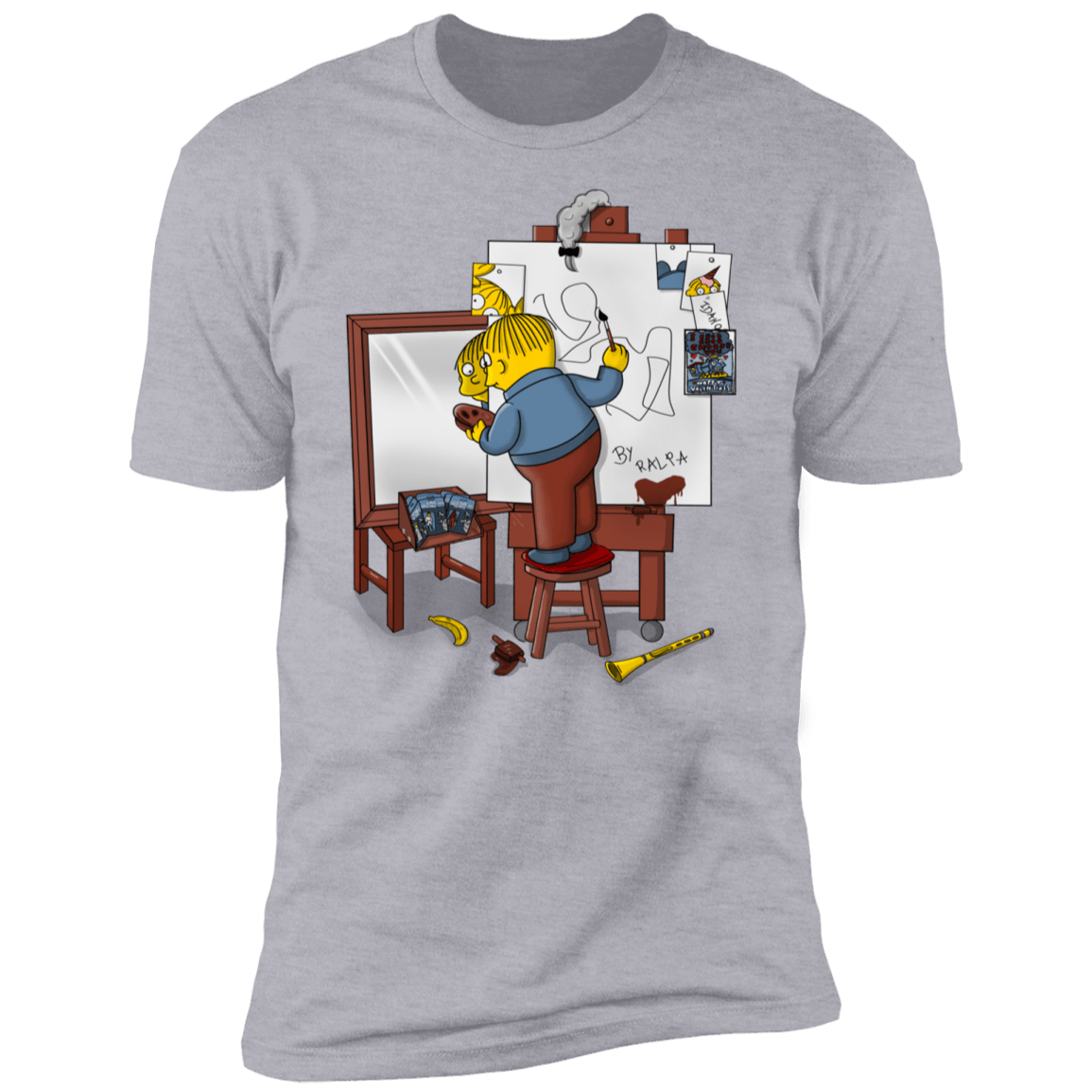 T-Shirts Heather Grey / S Autoretrato de Ralpha Men's Premium T-Shirt