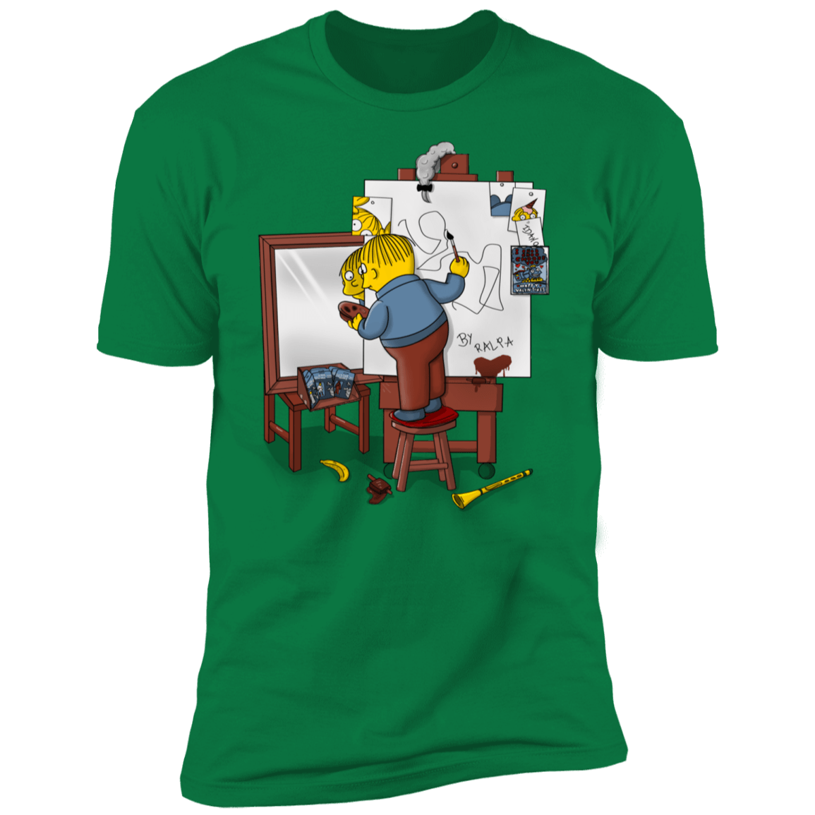 T-Shirts Kelly Green / S Autoretrato de Ralpha Men's Premium T-Shirt