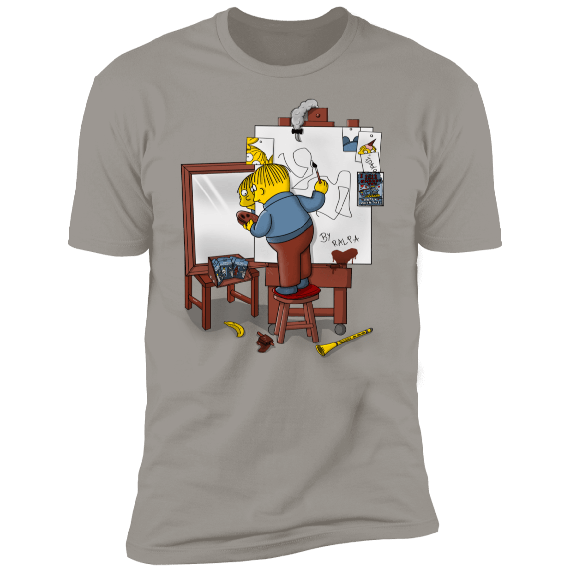 T-Shirts Light Grey / S Autoretrato de Ralpha Men's Premium T-Shirt