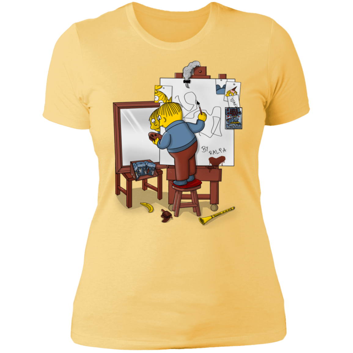 T-Shirts Banana Cream/ / S Autoretrato de Ralpha Women's Premium T-Shirt