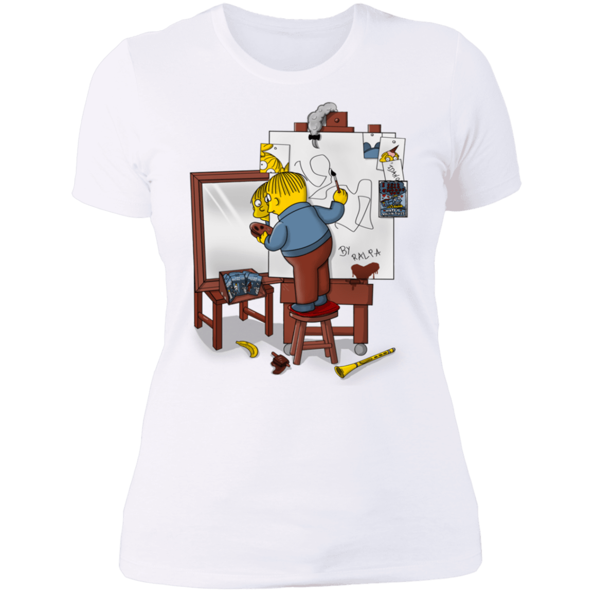 T-Shirts White / S Autoretrato de Ralpha Women's Premium T-Shirt