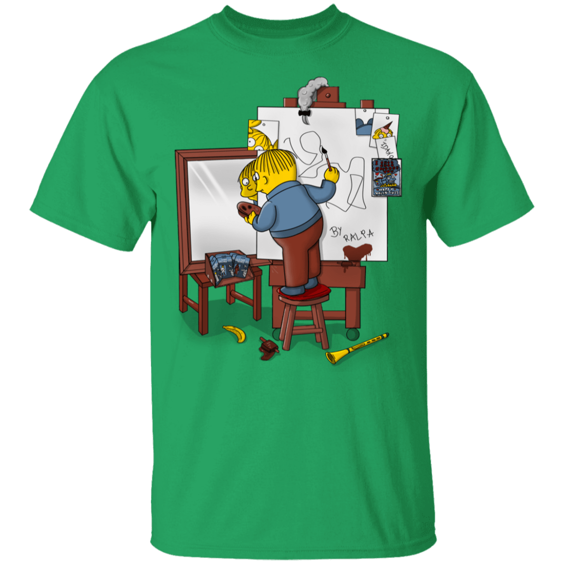 T-Shirts Irish Green / YXS Autoretrato de Ralpha Youth T-Shirt