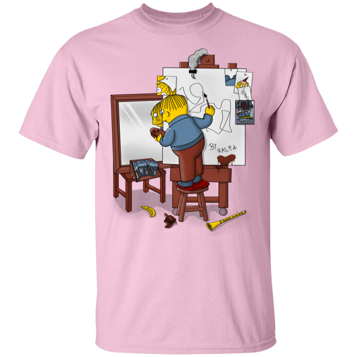 T-Shirts Light Pink / YXS Autoretrato de Ralpha Youth T-Shirt