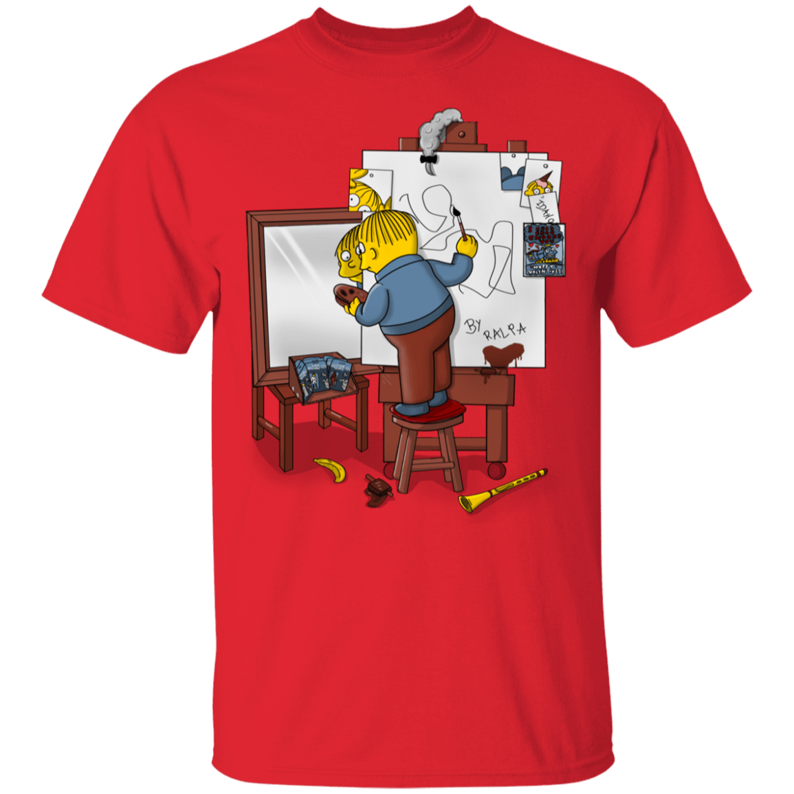 T-Shirts Red / YXS Autoretrato de Ralpha Youth T-Shirt