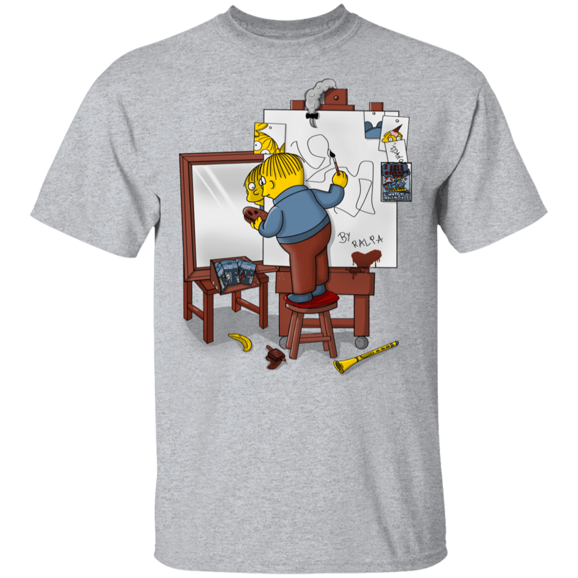 T-Shirts Sport Grey / YXS Autoretrato de Ralpha Youth T-Shirt