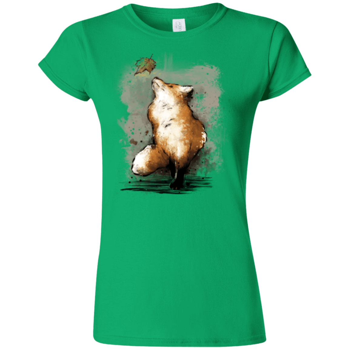 T-Shirts Irish Green / S Autumn Fox Junior Slimmer-Fit T-Shirt