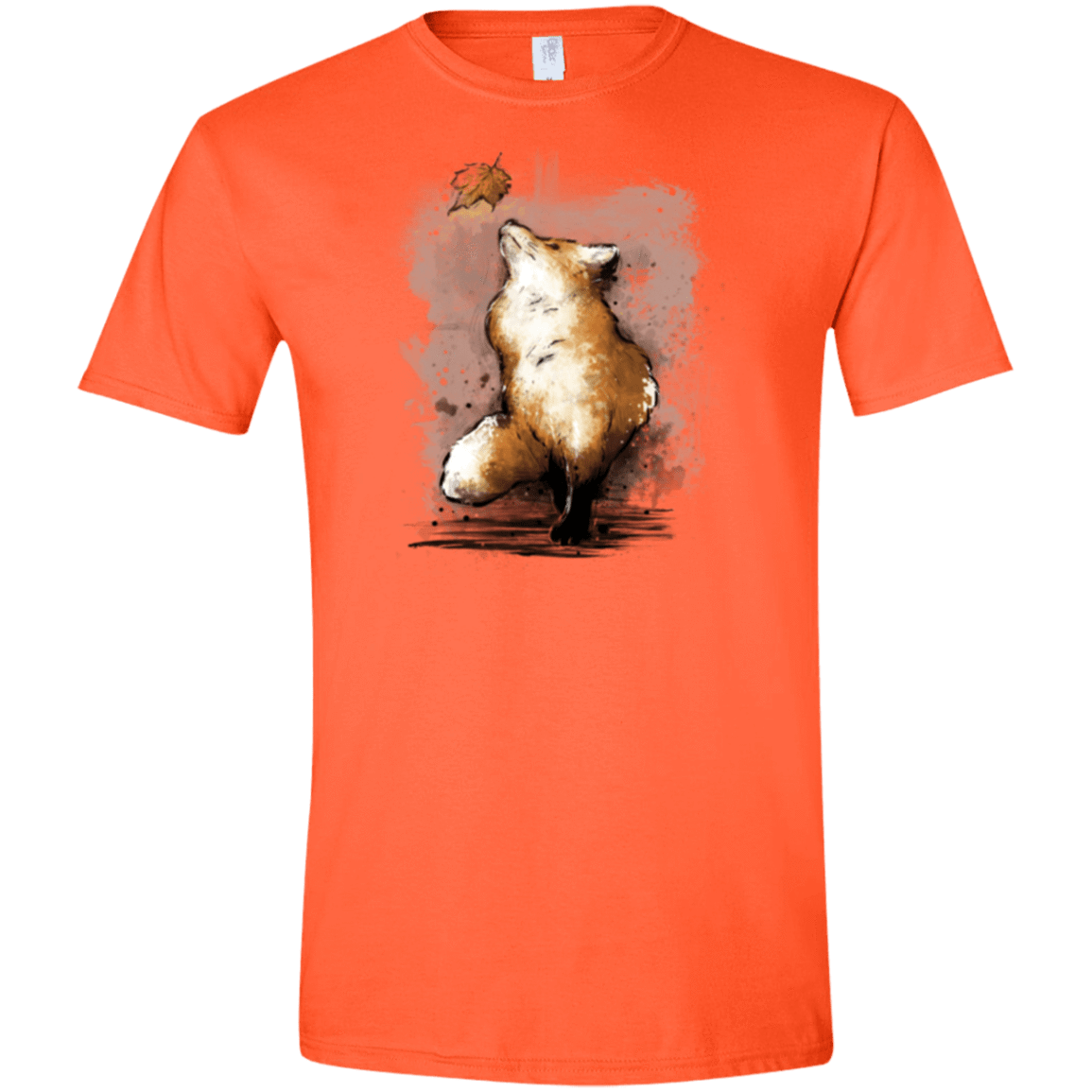 T-Shirts Orange / S Autumn Fox Men's Semi-Fitted Softstyle