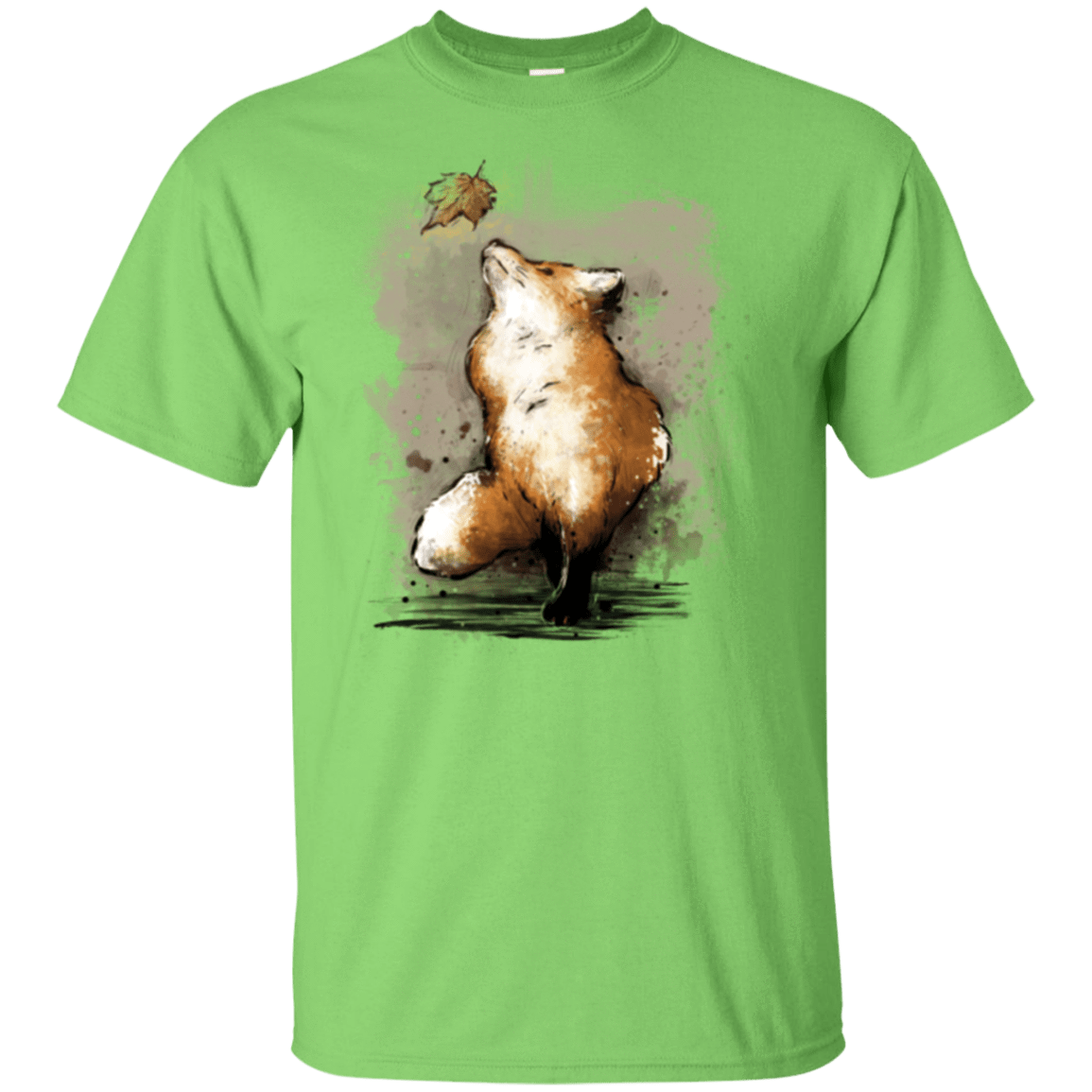 T-Shirts Lime / S Autumn Fox T-Shirt