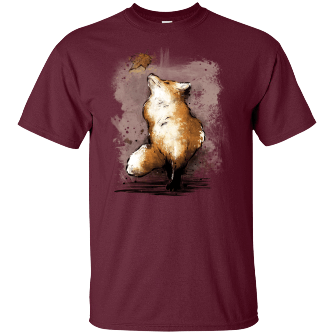 T-Shirts Maroon / S Autumn Fox T-Shirt