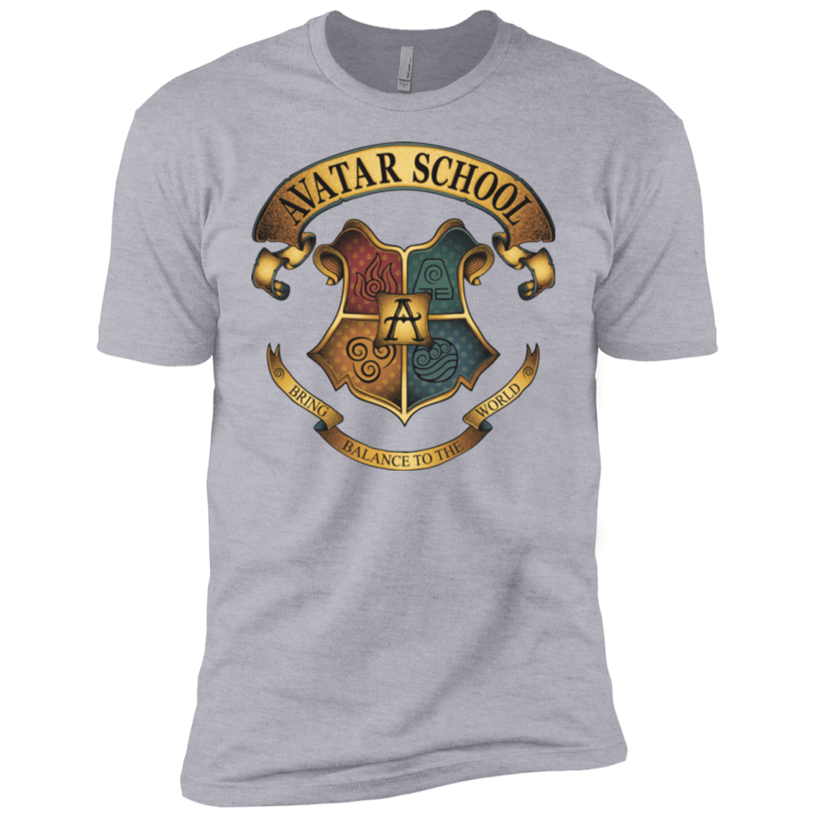 T-Shirts Heather Grey / YXS Avatar School (2) Boys Premium T-Shirt
