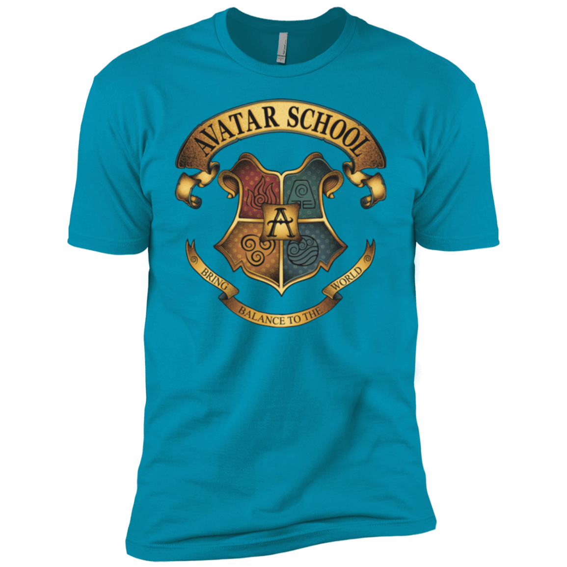 T-Shirts Turquoise / YXS Avatar School (2) Boys Premium T-Shirt