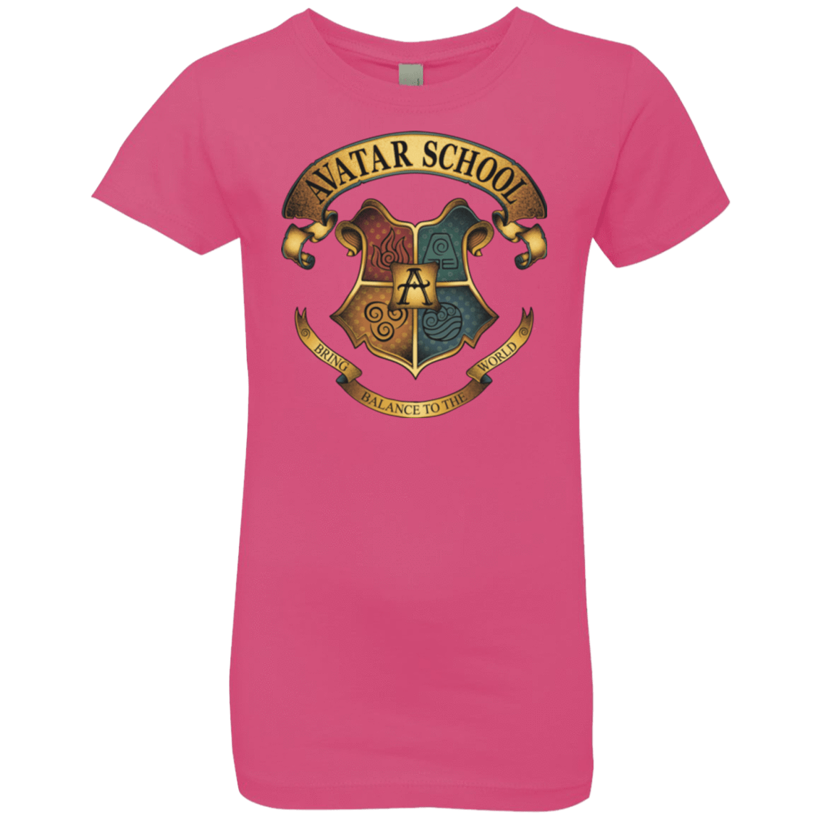 T-Shirts Hot Pink / YXS Avatar School (2) Girls Premium T-Shirt