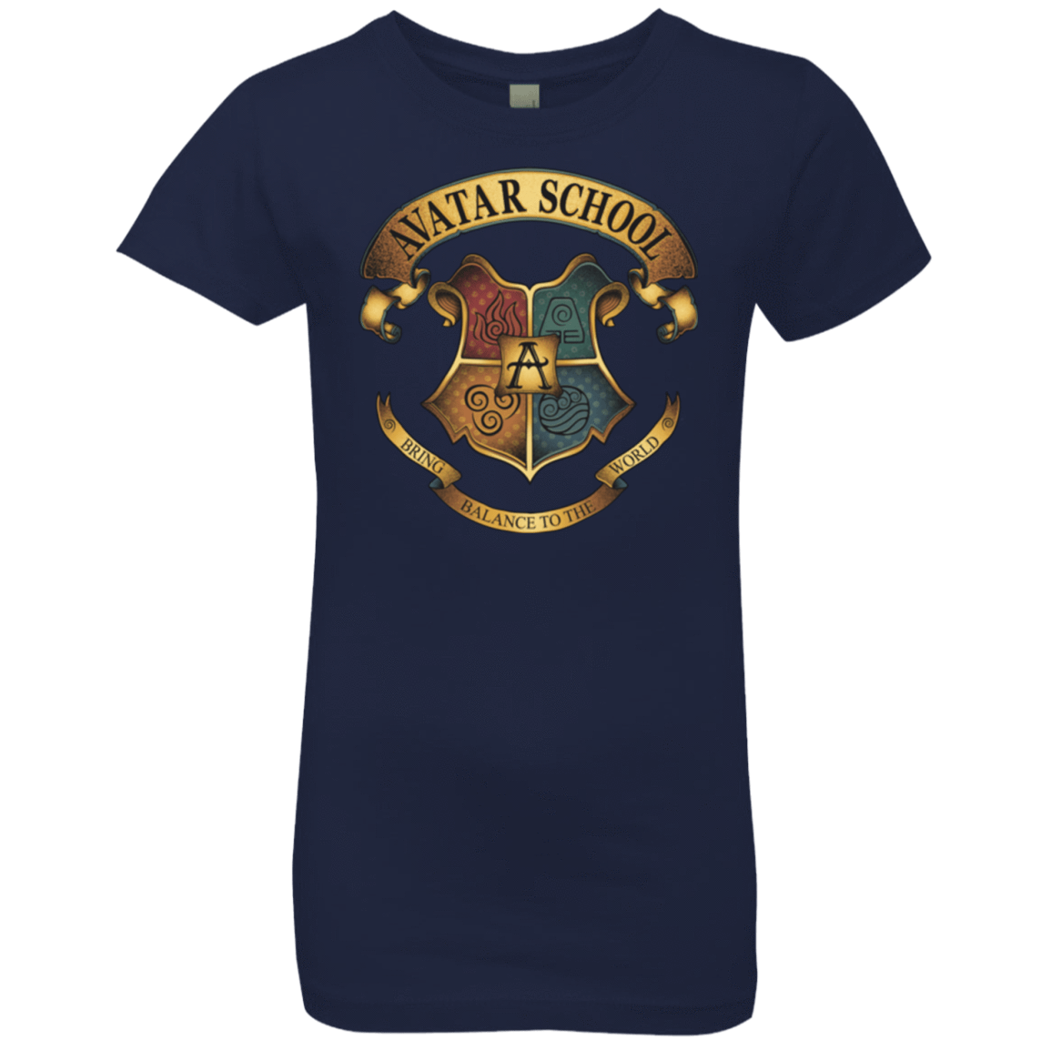 T-Shirts Midnight Navy / YXS Avatar School (2) Girls Premium T-Shirt