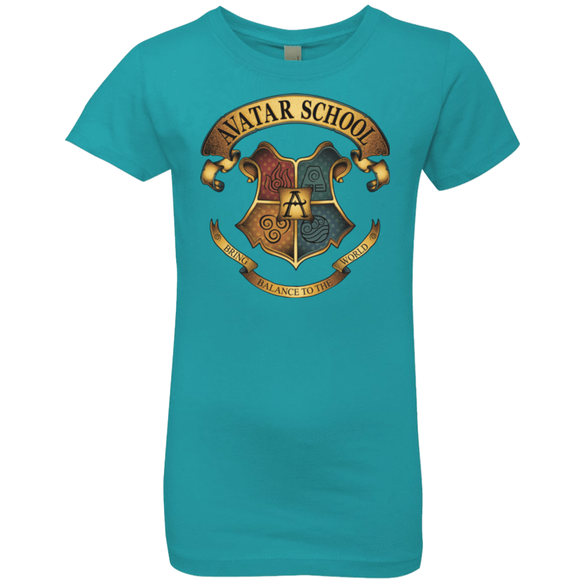 T-Shirts Tahiti Blue / YXS Avatar School (2) Girls Premium T-Shirt