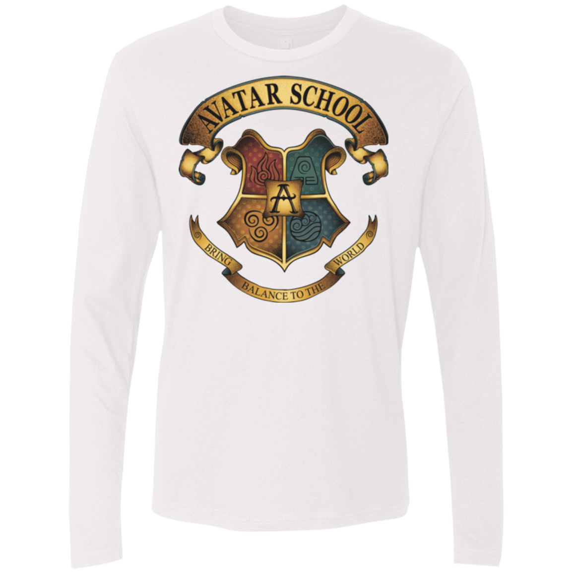 T-Shirts White / Small Avatar School (2) Men's Premium Long Sleeve