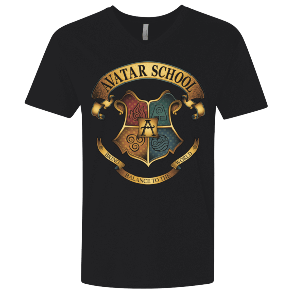 T-Shirts Black / X-Small Avatar School (2) Men's Premium V-Neck