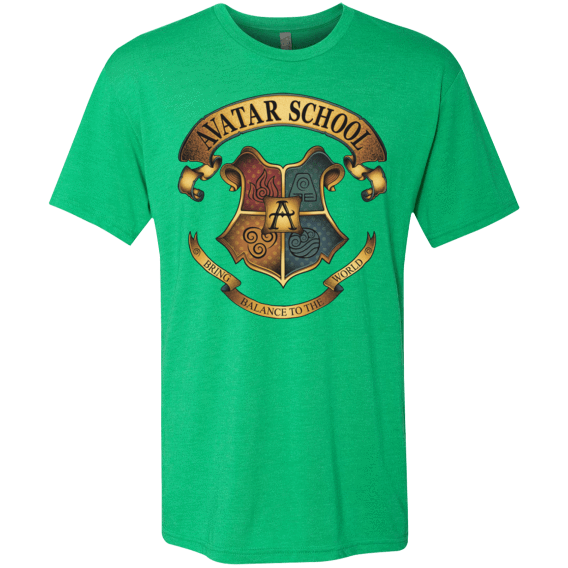 T-Shirts Envy / Small Avatar School (2) Men's Triblend T-Shirt