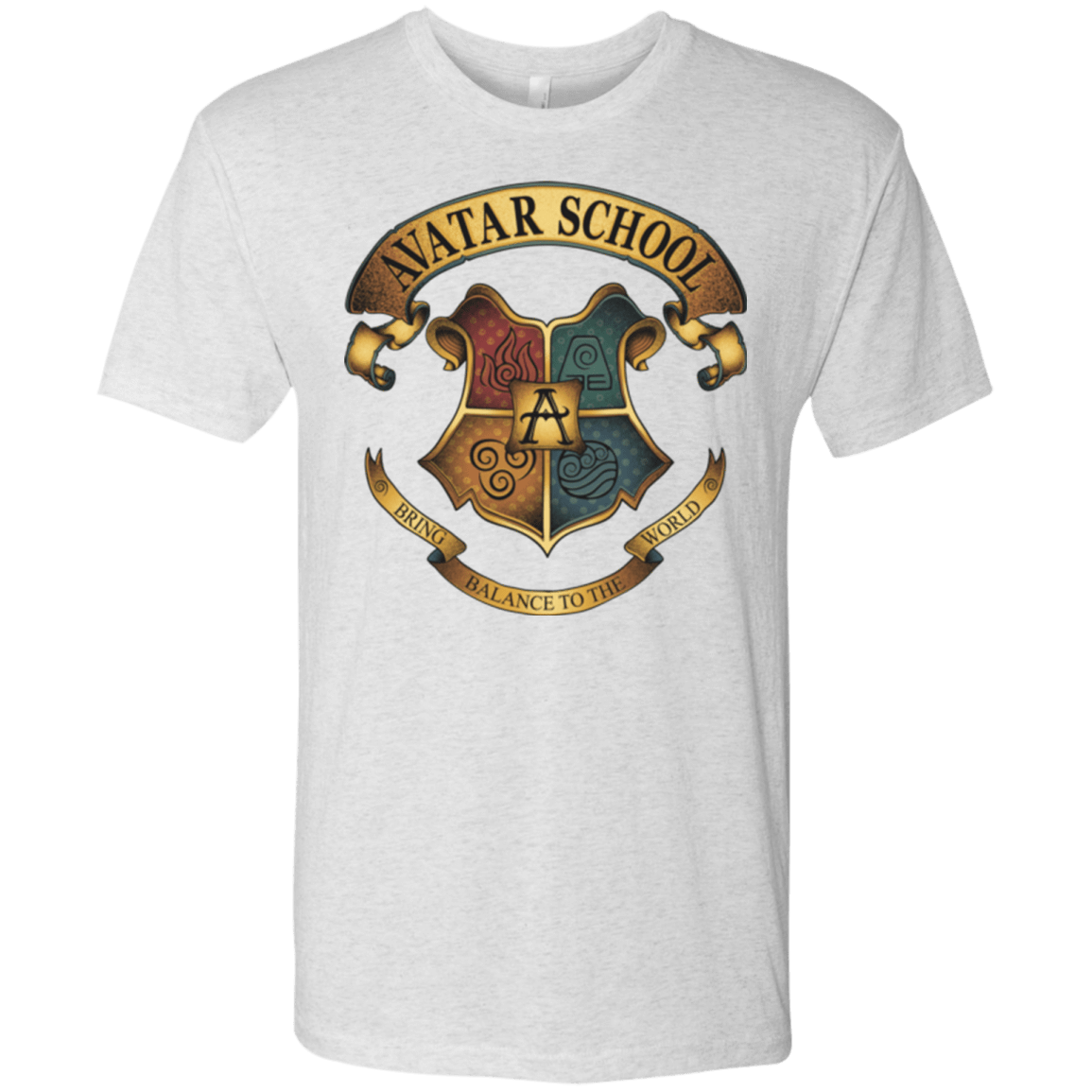 T-Shirts Heather White / Small Avatar School (2) Men's Triblend T-Shirt