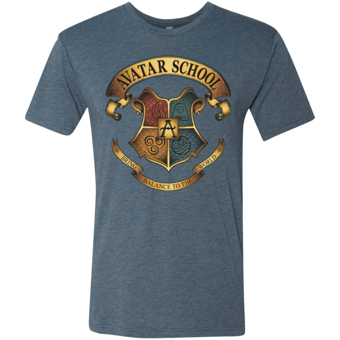 T-Shirts Indigo / Small Avatar School (2) Men's Triblend T-Shirt