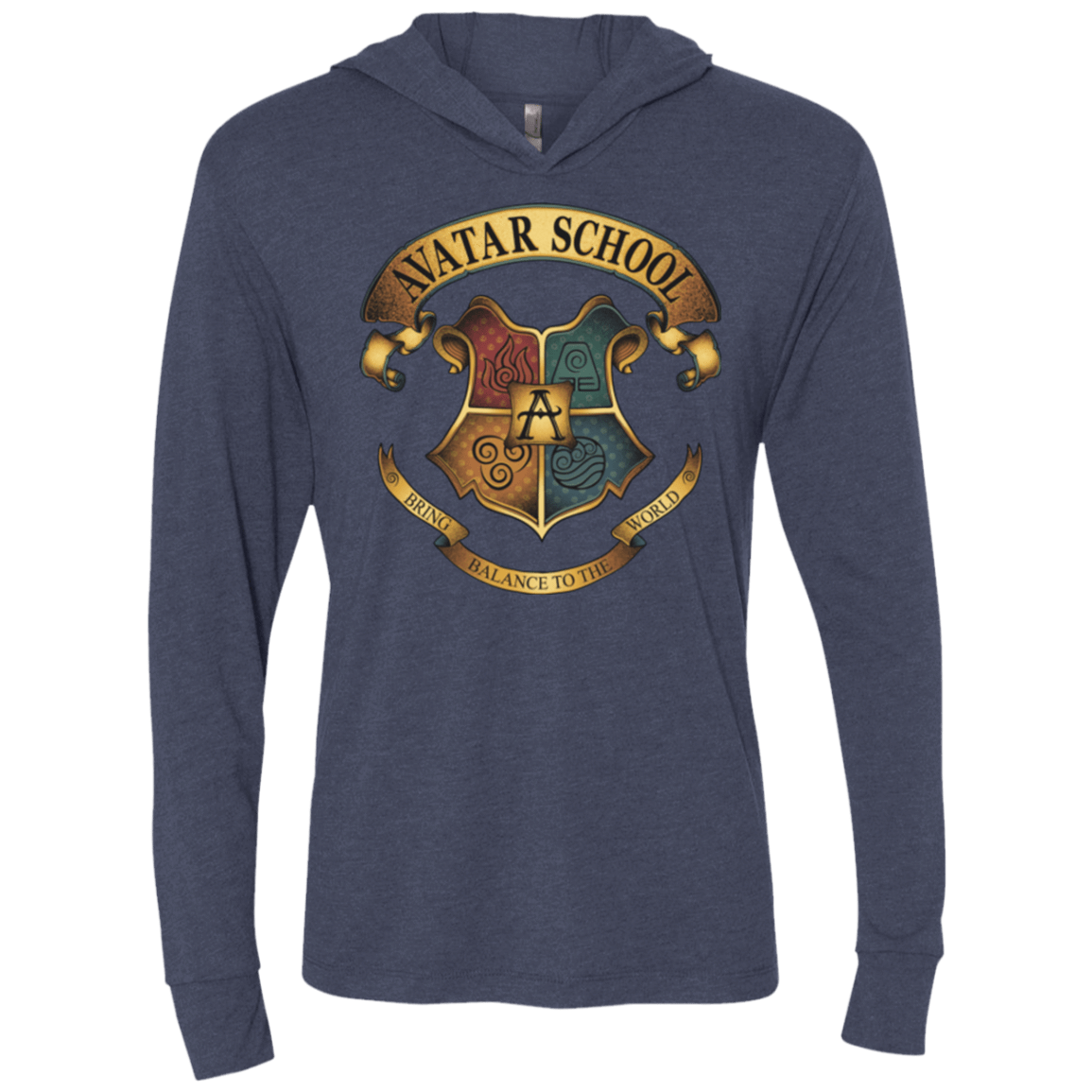 T-Shirts Vintage Navy / X-Small Avatar School (2) Triblend Long Sleeve Hoodie Tee