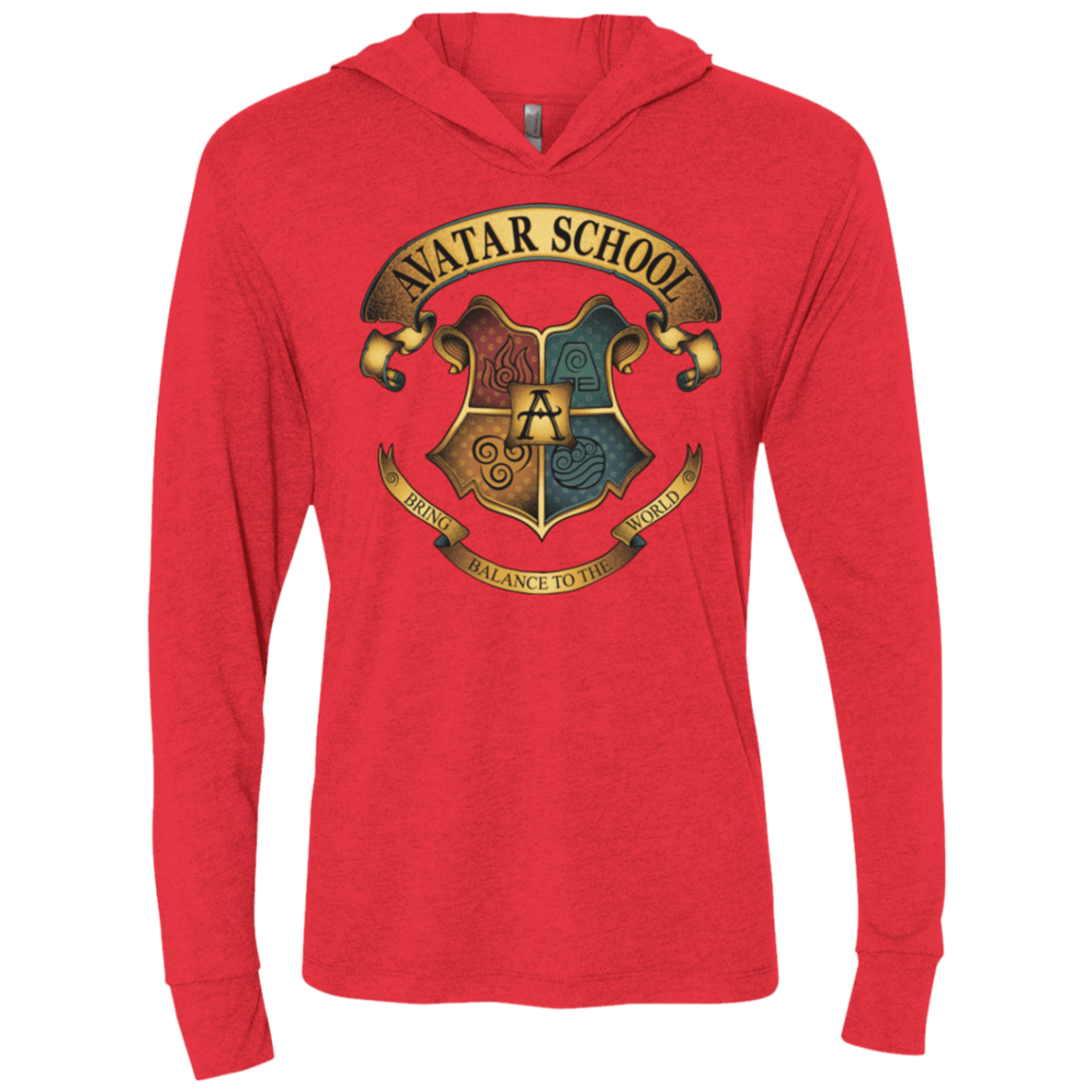 T-Shirts Vintage Red / X-Small Avatar School (2) Triblend Long Sleeve Hoodie Tee