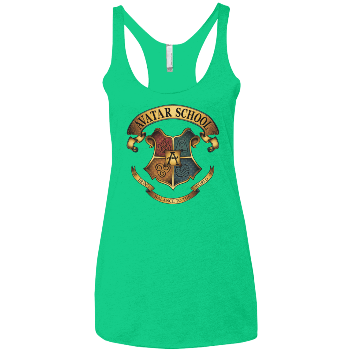 T-Shirts Envy / X-Small Avatar School (2) Women's Triblend Racerback Tank