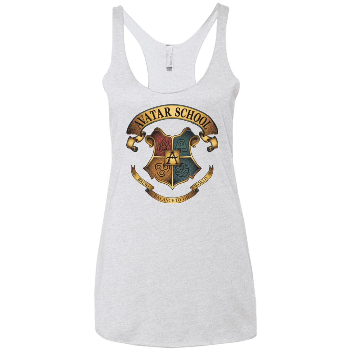 T-Shirts Heather White / X-Small Avatar School (2) Women's Triblend Racerback Tank