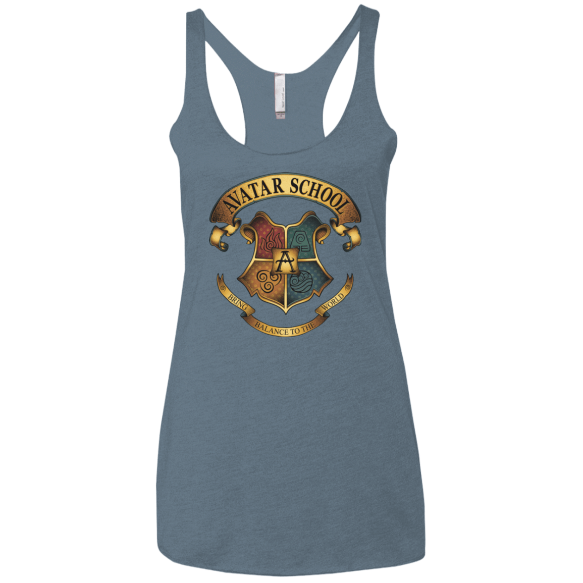 T-Shirts Indigo / X-Small Avatar School (2) Women's Triblend Racerback Tank