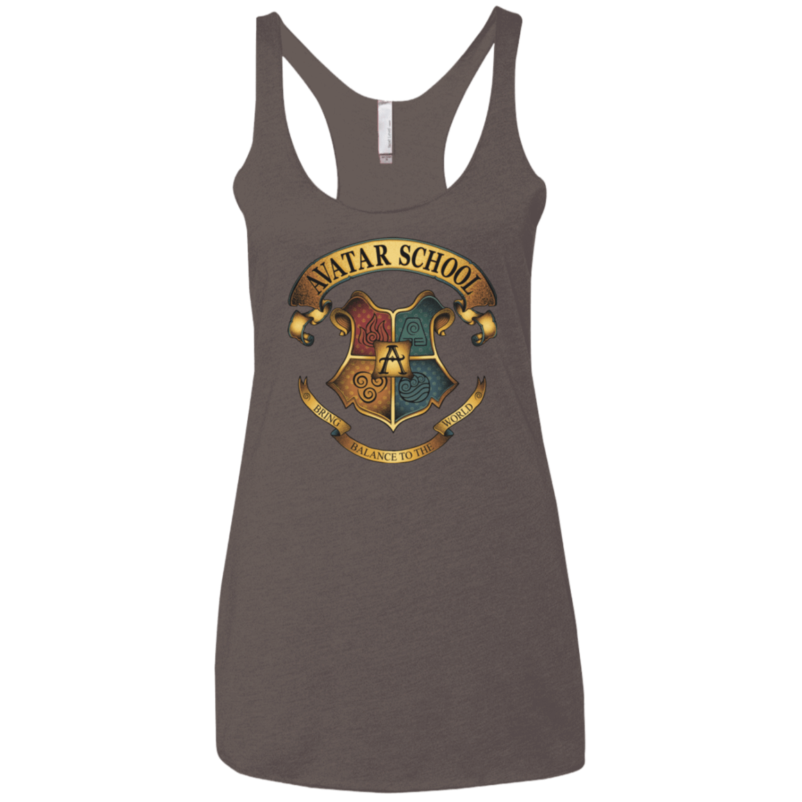 T-Shirts Macchiato / X-Small Avatar School (2) Women's Triblend Racerback Tank