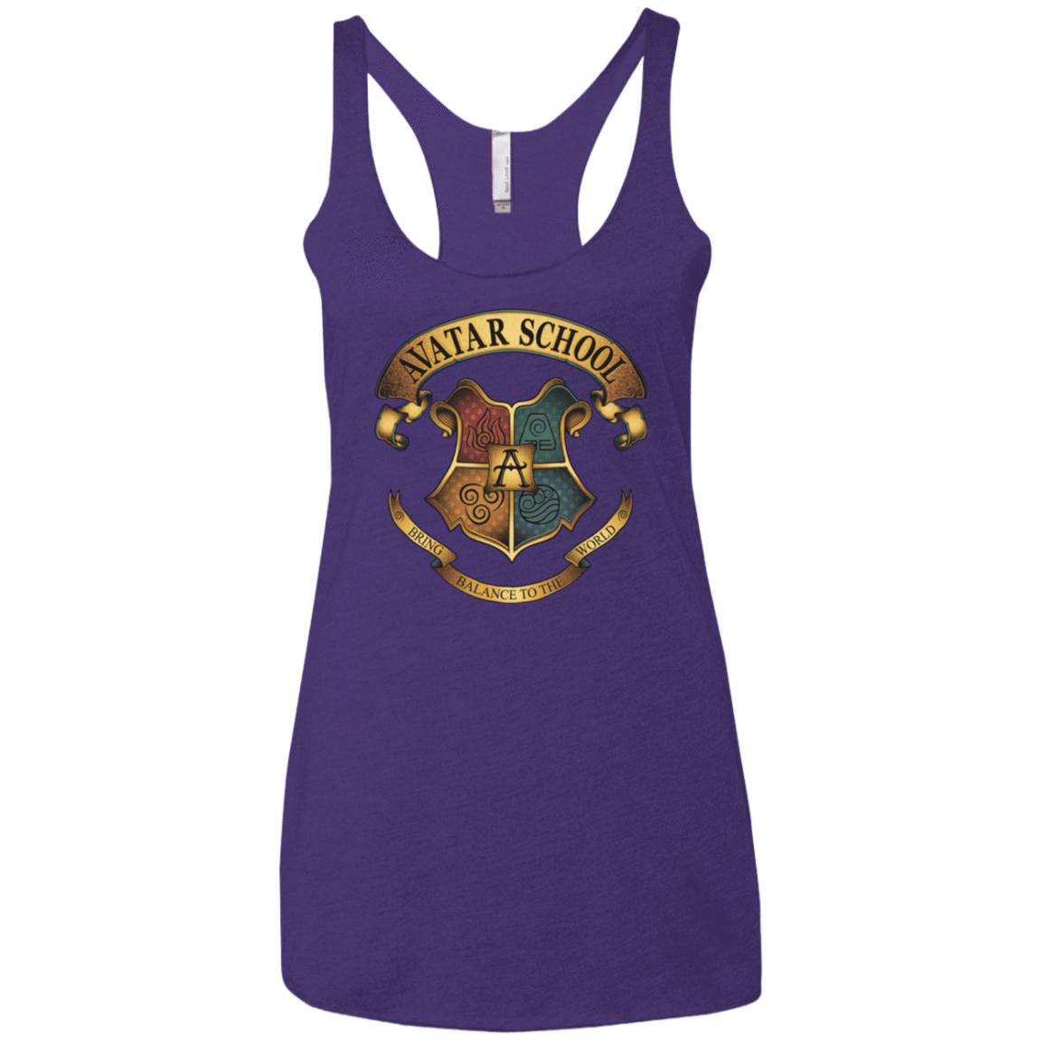 T-Shirts Purple / X-Small Avatar School (2) Women's Triblend Racerback Tank